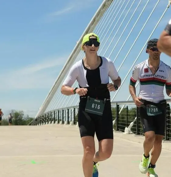 Frances-running-on-bridge-running-benefits